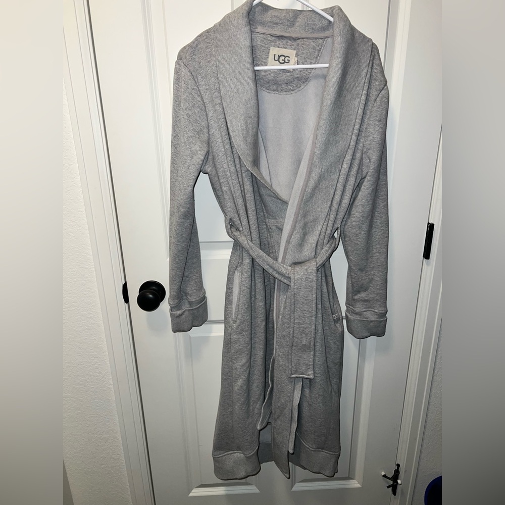 UGG Duffield Robe seal Heather Gray size Medium